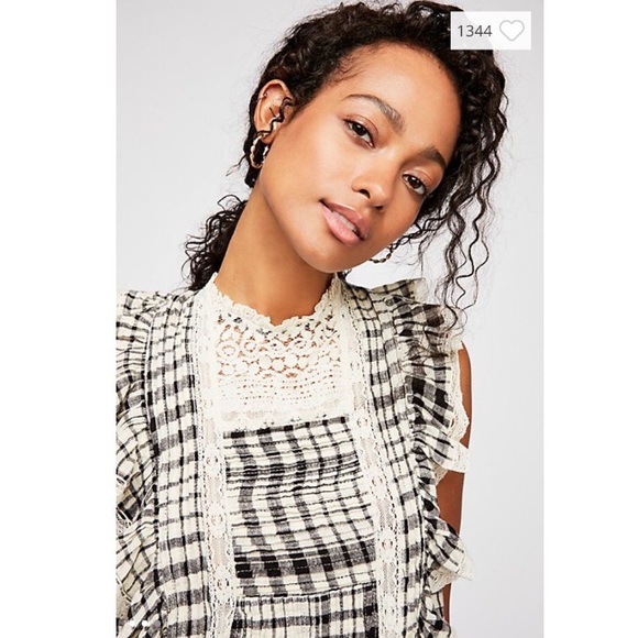 Free People The Tessa Shorts Set Black Combo - Picture 3 of 4